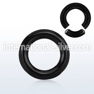 segt4 seamless segment rings anodized surgical steel 316l ear lobe