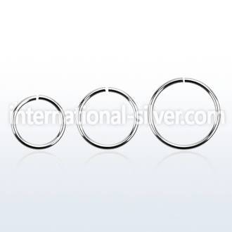 sel18 seamless segment rings surgical steel 316l ear lobe