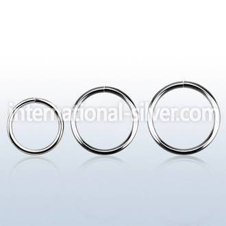 sel20 seamless segment rings surgical steel 316l ear lobe