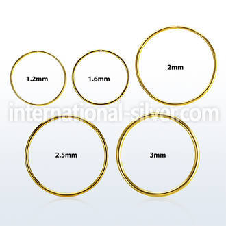 sellg gold pvd plated surgical steel xl sized seamless ring