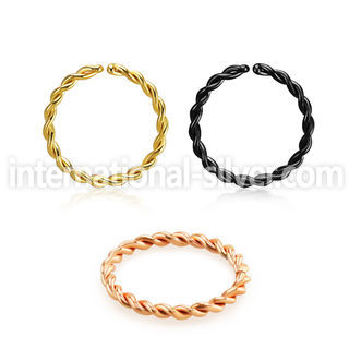 seltw18 anodized surgical steel seamless and segment rings ear othersear lobe ear otherseyebrow helix nose septum piercing