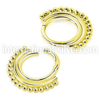 sgtsh16 anodized steel hinged segment hoop chain balls