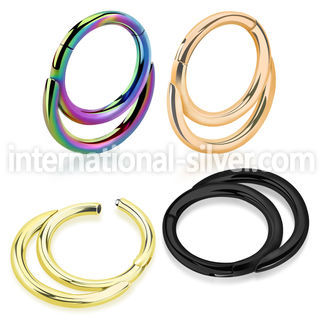 sgtsh8 anodized steel hinged segment hoop double rings