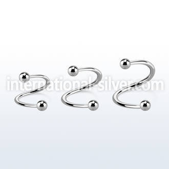 speb spirals twisters surgical steel 316l eyebrow