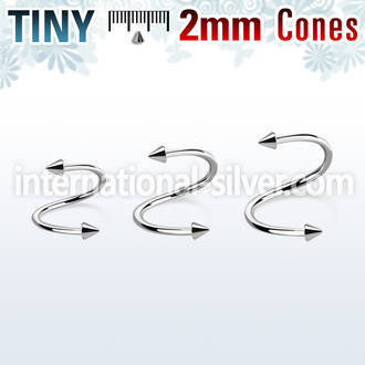 specn2 spirals twisters surgical steel 316l eyebrow