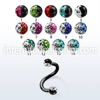 spetfr3e spirals twisters anodized surgical steel 316l eyebrow