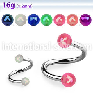 speuvbab spirals twisters acrylic body jewelry eyebrow