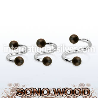 spsn5 spirals twisters organic body jewelry eyebrow