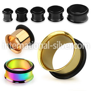 stpg tunnels gauges anodized surgical steel 316l ear lobe