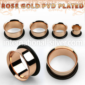 sttpg tunnels gauges anodized surgical steel 316l ear lobe