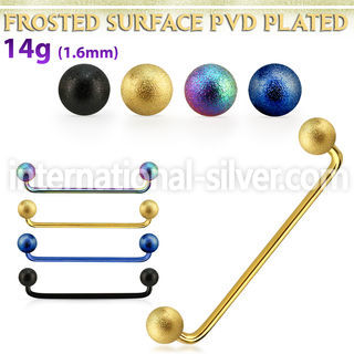 subtfo5 straight barbells anodized surgical steel 316l surface piercings