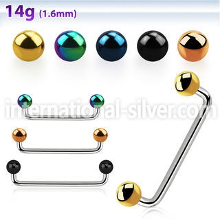 sudbt3 surface piercing anodized surgical steel 316l surface piercings