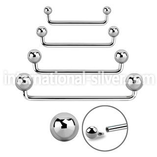 sudib straight barbells surgical steel 316l surface piercings