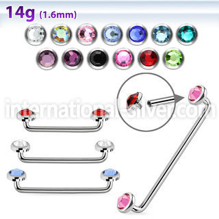 sudijf5 straight barbells surgical steel 316l surface piercings