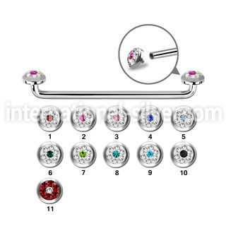 sudtaf5b straight barbells surgical steel 316l surface piercings