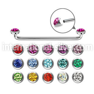 sudtaf5c straight barbells surgical steel 316l surface piercings