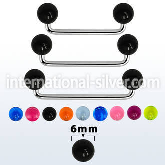 sudvb6 surface piercing surgical steel 316l with acrylic parts surface piercings