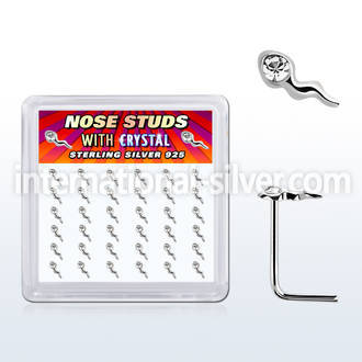 sxsmc36 925 silver nose screws and nose studs nose piercing