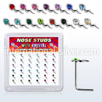 sxsmm36 925 silver nose screws and nose studs nose piercing