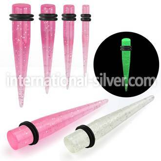 tpglr tapers acrylic body jewelry ear lobe