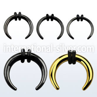 tpsp tapers anodized surgical steel 316l ear lobe