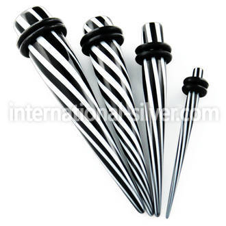 tpvf tapers acrylic body jewelry ear lobe