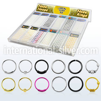 tranh1 nose hoop silver 925 nose