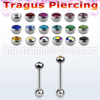 trg47 surgical steel barbells tragus piercing