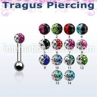 trg7e straight barbells surgical steel 316l tragus