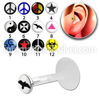 trgl6 labrets lip rings bioflex ptfe tragus