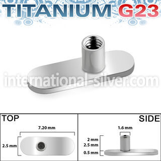 tsa1 dermals titanium g23 implant grade belly button