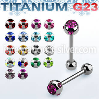 ubbc3 straight barbells titanium g23 implant grade tongue