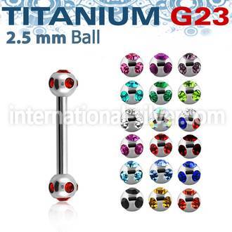 ubbemj25 straight barbells titanium g23 implant grade eyebrow