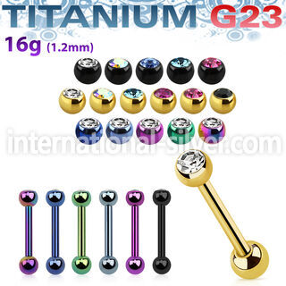 ubbert52 straight barbells anodized titanium g23 implant grade tragus