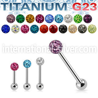 ubbfr6 straight barbells titanium g23 implant grade tongue