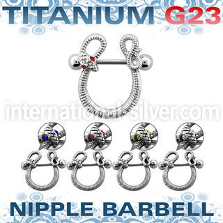 ubbnpd8 straight barbells titanium g23 implant grade nipple