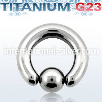 ubcr2 hoops captive rings titanium g23 implant grade ear lobe