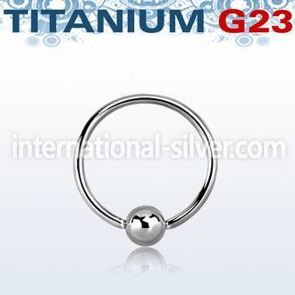 ubcrg hoops captive rings titanium g23 implant grade ear lobe