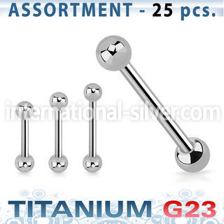 ublk103 straight barbells titanium g23 implant grade tongue