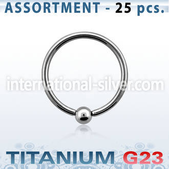 ublk106 hoops captive rings titanium g23 implant grade helix