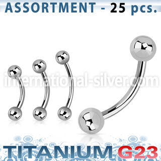 ublk18 micro curved barbells titanium g23 implant grade eyebrow