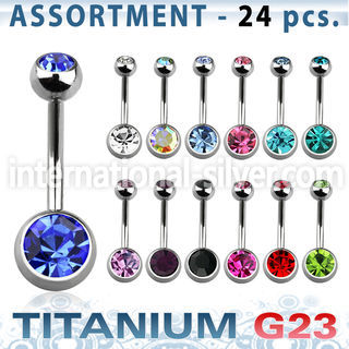 ublk20a belly rings titanium g23 implant grade belly button
