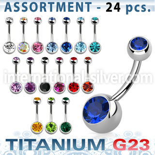 ublk20a belly rings titanium g23 implant grade belly button