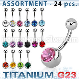 ublk20b belly rings titanium g23 implant grade belly button