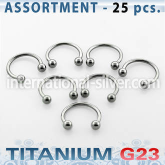 ublk22 horseshoes titanium g23 implant grade belly button
