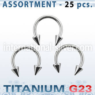 ublk23 horseshoes titanium g23 implant grade belly button