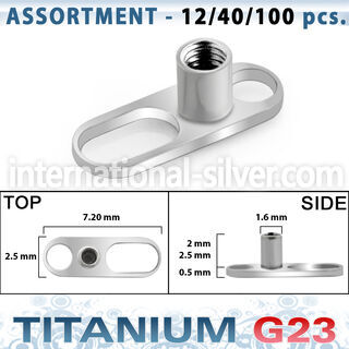 ublk304 dermals titanium g23 implant grade belly button