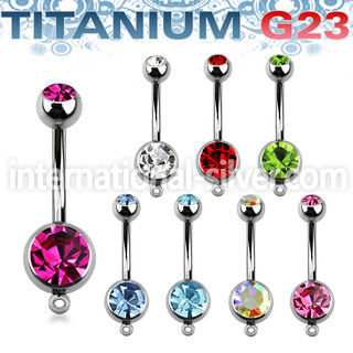 ubn2cgh belly rings titanium g23 implant grade belly button