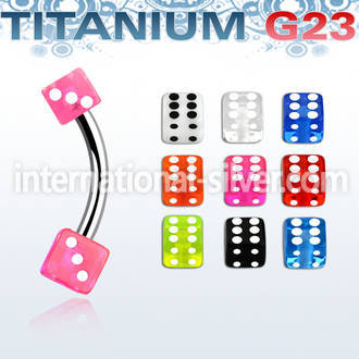 ubn2vd belly rings titanium g23 with acrylic parts belly button