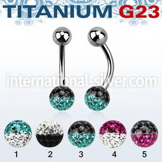 ubnfr6e belly rings titanium g23 implant grade belly button